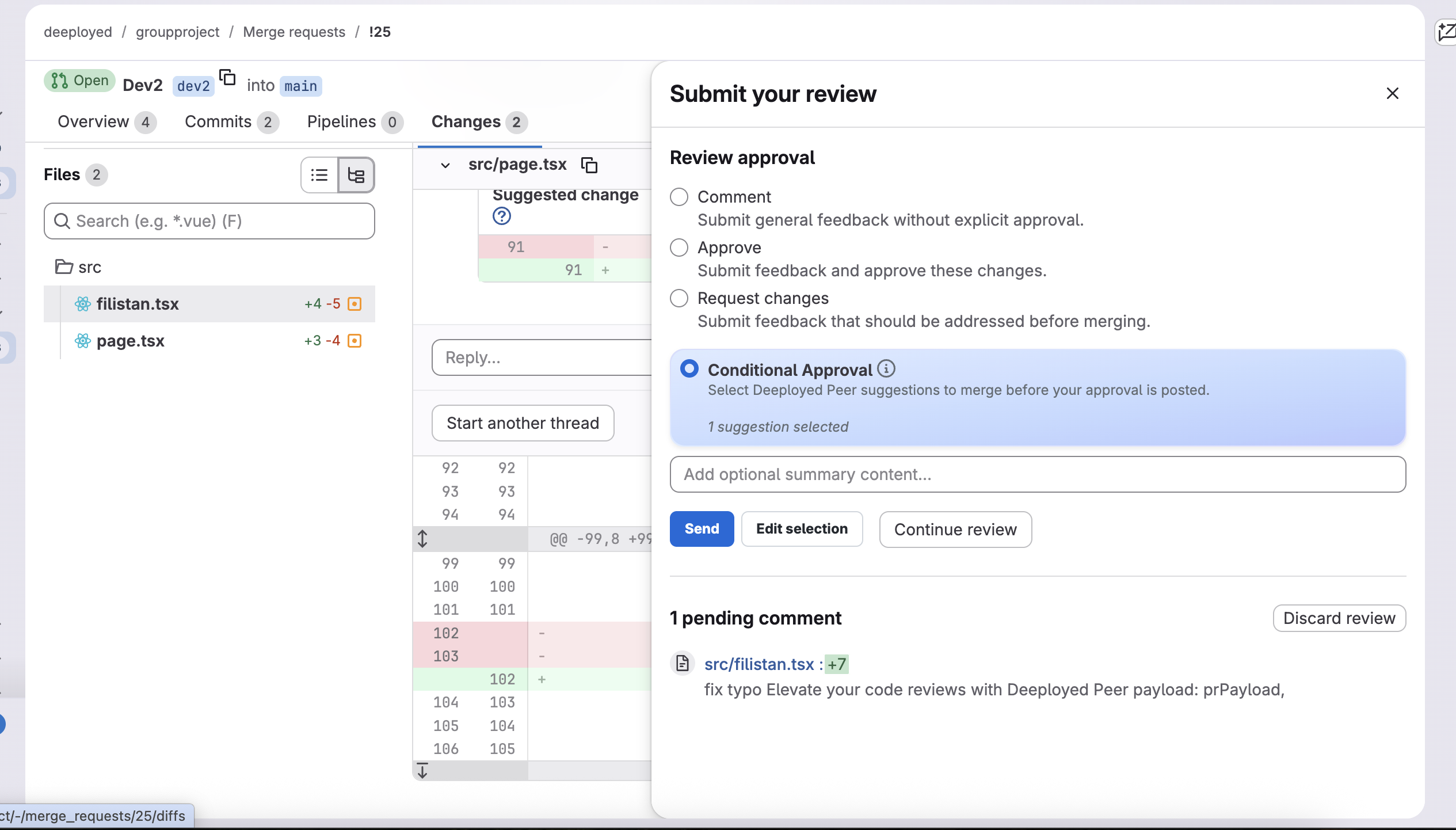 Automated PR Comment