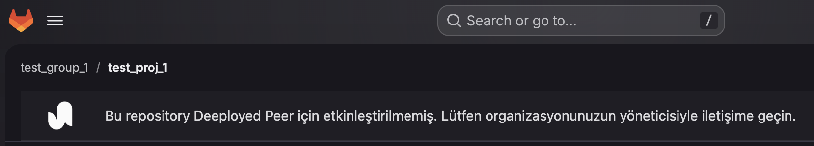 Repository Not Enabled